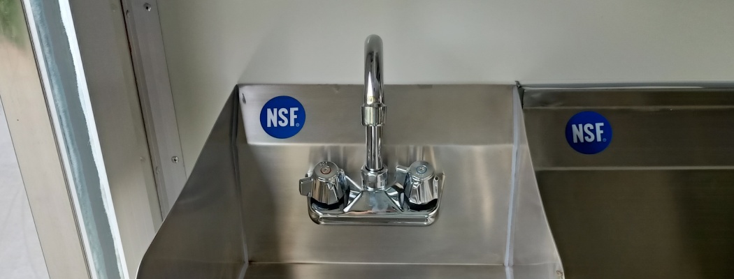 food trucks and trailers with NSF certified water sinks